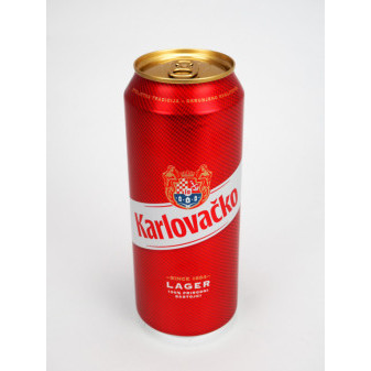 Karlovačko- světlé chorvatské pivo 5% - plech - 0.5L