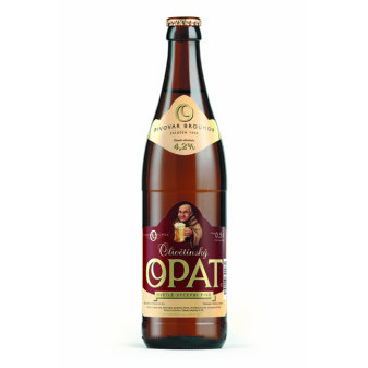 Opat 12° - světlý ležák 4,6% - pivovar Broumov -0.5L