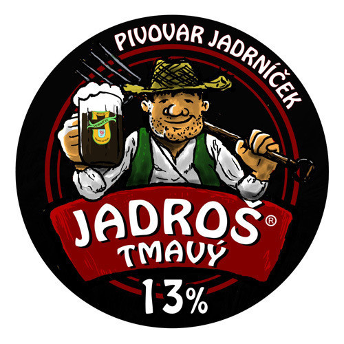 Jadroš Tmavý 13° - polotmavý speciál 5.4% - pivovar jadrníček - Náměšť na Hané - láhev - 0.75L