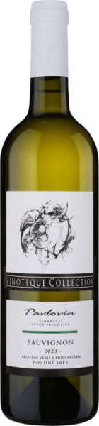 Sauvignon - bílé přívlastkové polosladké - PS - vinařství Pavlovín - 0.75L