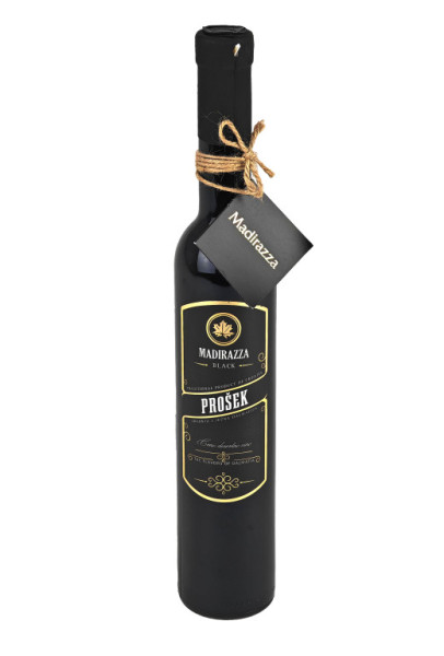 Prošek Black - suché - červené dezertní víno 16,5% - Madirazza - chorvatské víno - 0.375L