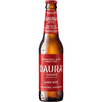 Estrella Damm Daura - 5.4% - silné světlé bezlepkové pivo - láhev - španělské pivo - 0.33L