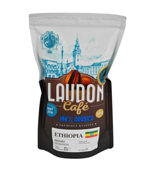 Káva - ETHIOPIA - Sidamo- BEZKOFEIN - pražírna Dobrá Čočka - 500g