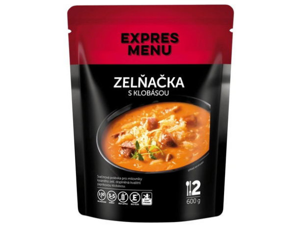 Expres Menu Zelná s klobásou - 2 porce - 600g