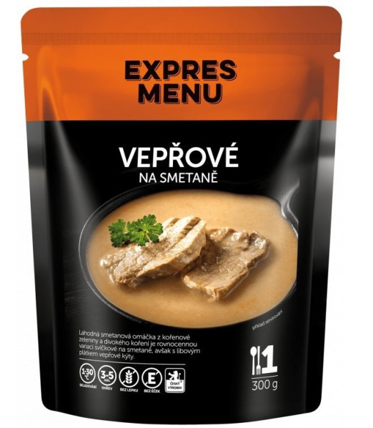 Expres Menu Vepřové na smetaně - 1 porce - 300g