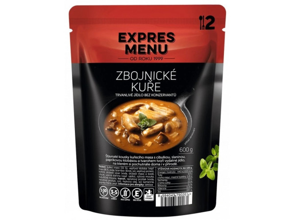 Expres Menu Zbojnické kuře - 2 porce - 600g