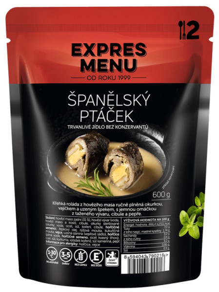 Expres Menu Španělský ptáček - 2 porce - 600g