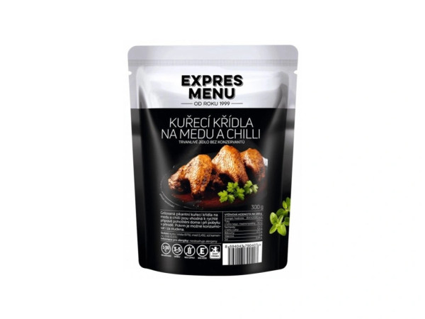 Expres Menu Kuřecí křídla na medu a chilli - 1 porce - 300g