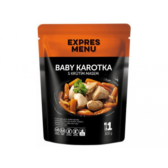 Expres Menu Baby karotka s krůtím masem - 1 porce - 300g