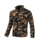 Mikina Fleece 350g camo/černá vyztužená - XXL