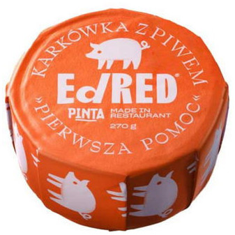 Konzerva ED Red - vepřová krkovice s pivem "První pomoc" - 270g