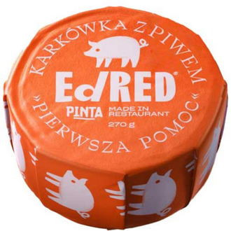 Konzerva ED Red - vepřová krkovice s pivem "První pomoc" - 270g