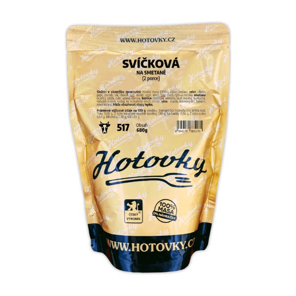 Hotovky Svíčková na smetaně - 2 porce - 680 g