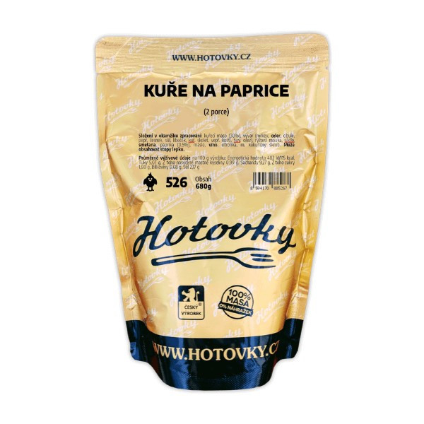 Hotovky Kuře na paprice - 2 porce - 680 g