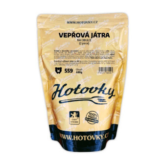 Hotovky Vepřová játra na cibulce - 2 porce - 680 g