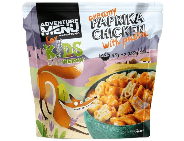 Adventure Menu Kuře na paprice s těstovinami - sušené - 85g/250g