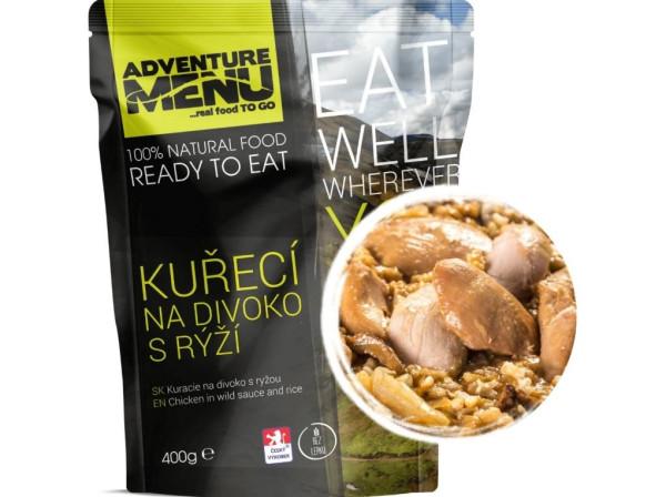 Adventure Menu Kuřecí na divoko s rýží - 400 g