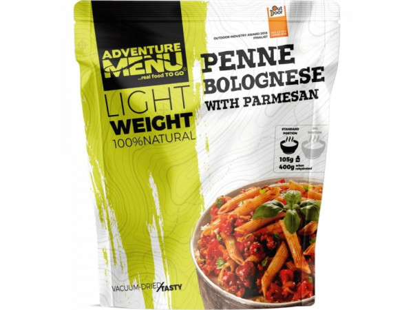 Adventure Menu Penne s Boloňskou omáčkou a parmesánem - sušené - 105g/400g